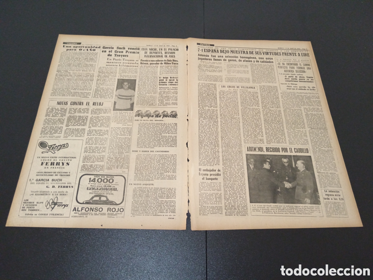 Coleccionismo deportivo: MARCA 09/04/1964 - Foto 2