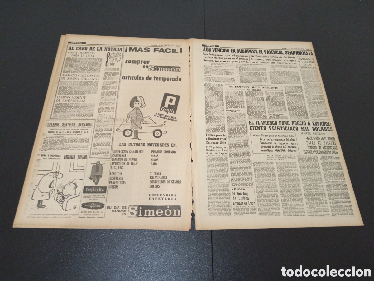 Coleccionismo deportivo: MARCA 09/04/1964 - Foto 3