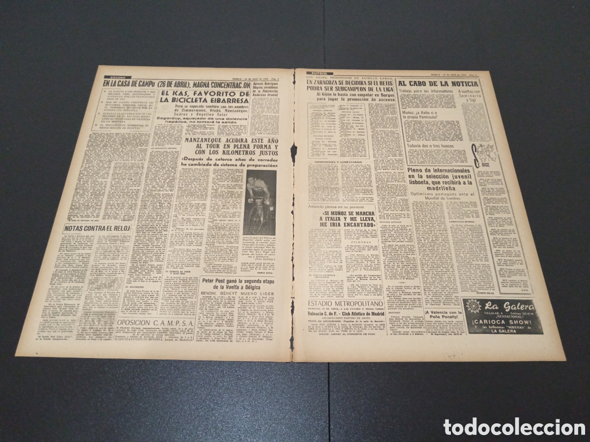 Coleccionismo deportivo: MARCA 16/04/1964 - Foto 2