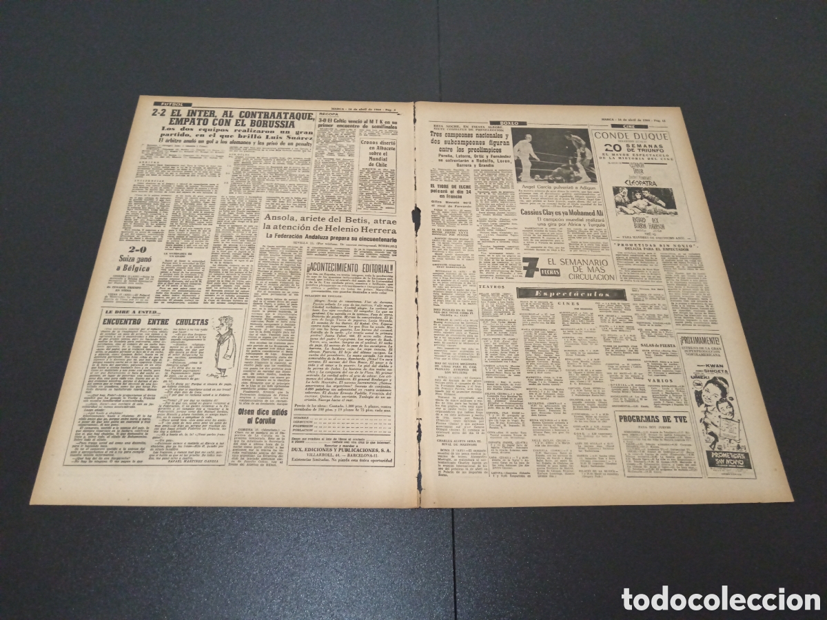 Coleccionismo deportivo: MARCA 16/04/1964 - Foto 3