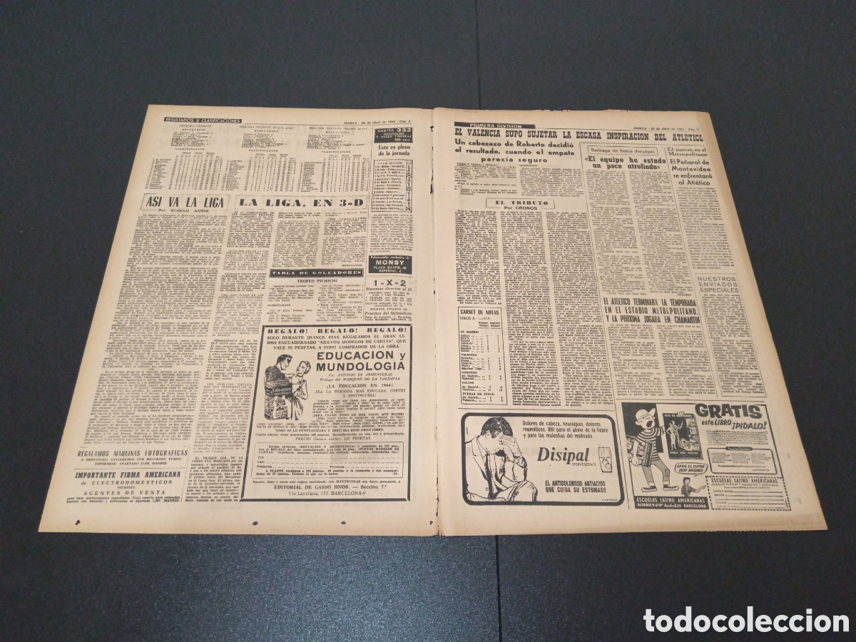 Coleccionismo deportivo: MARCA 20/04/1964 - Foto 2