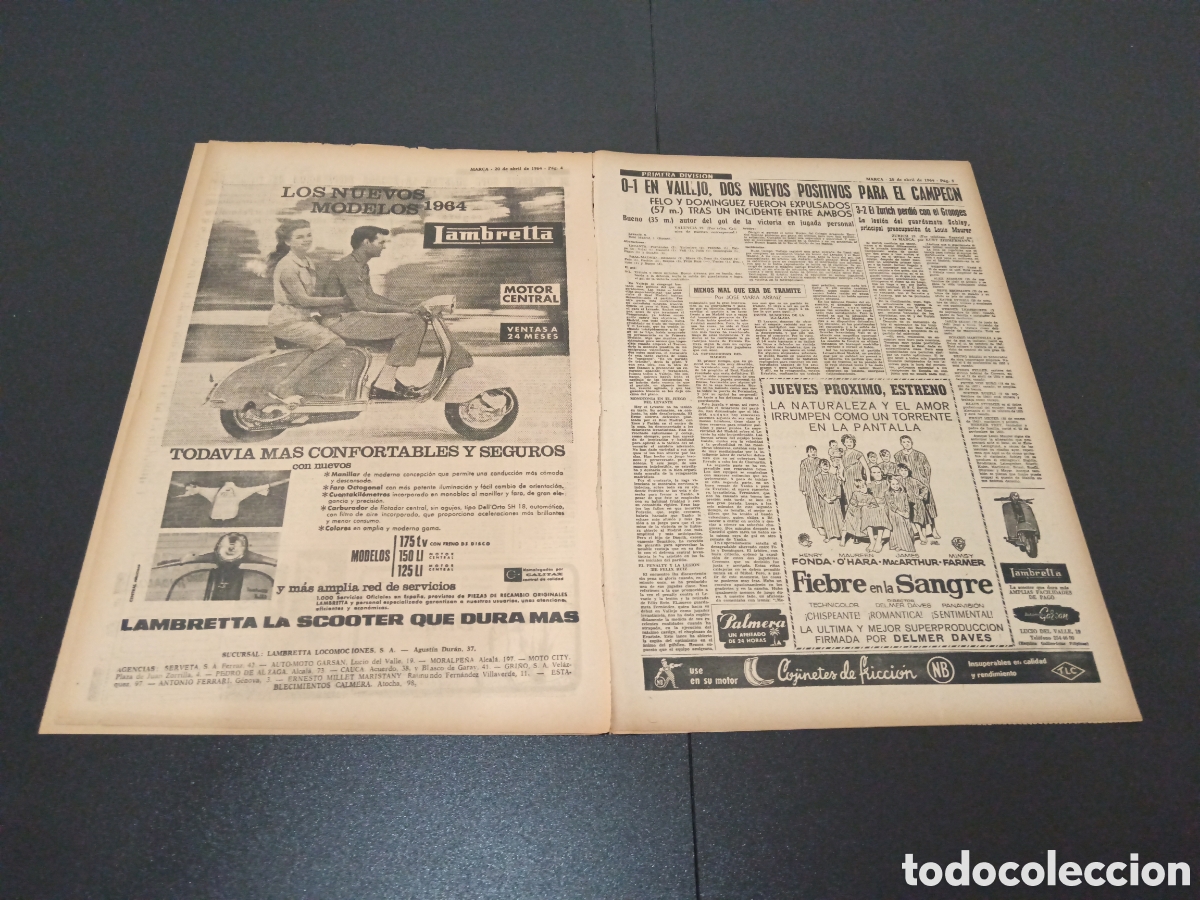 Coleccionismo deportivo: MARCA 20/04/1964 - Foto 3