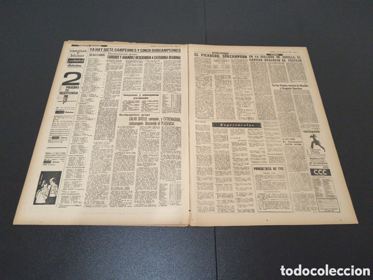 Coleccionismo deportivo: MARCA 20/04/1964 - Foto 6