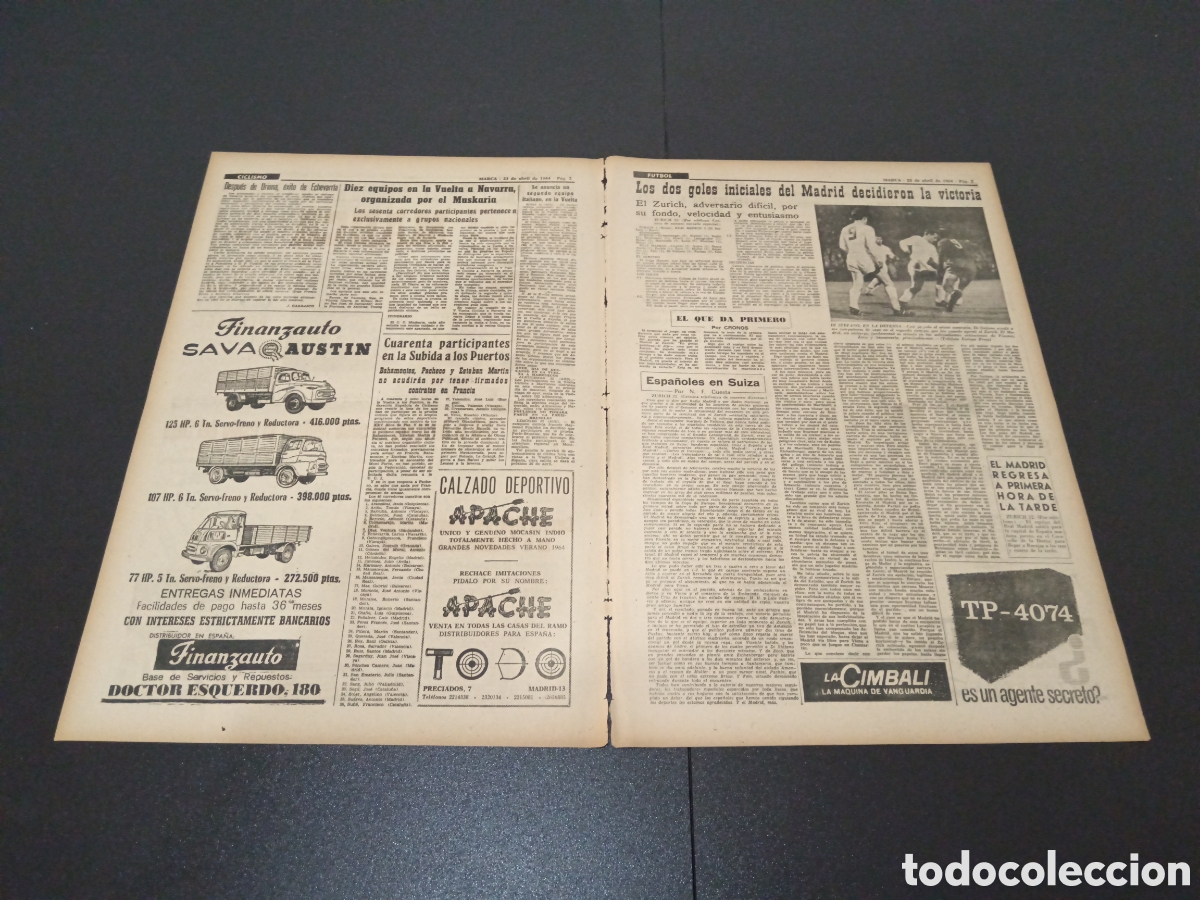 Coleccionismo deportivo: MARCA 23/04/1964 - Foto 2