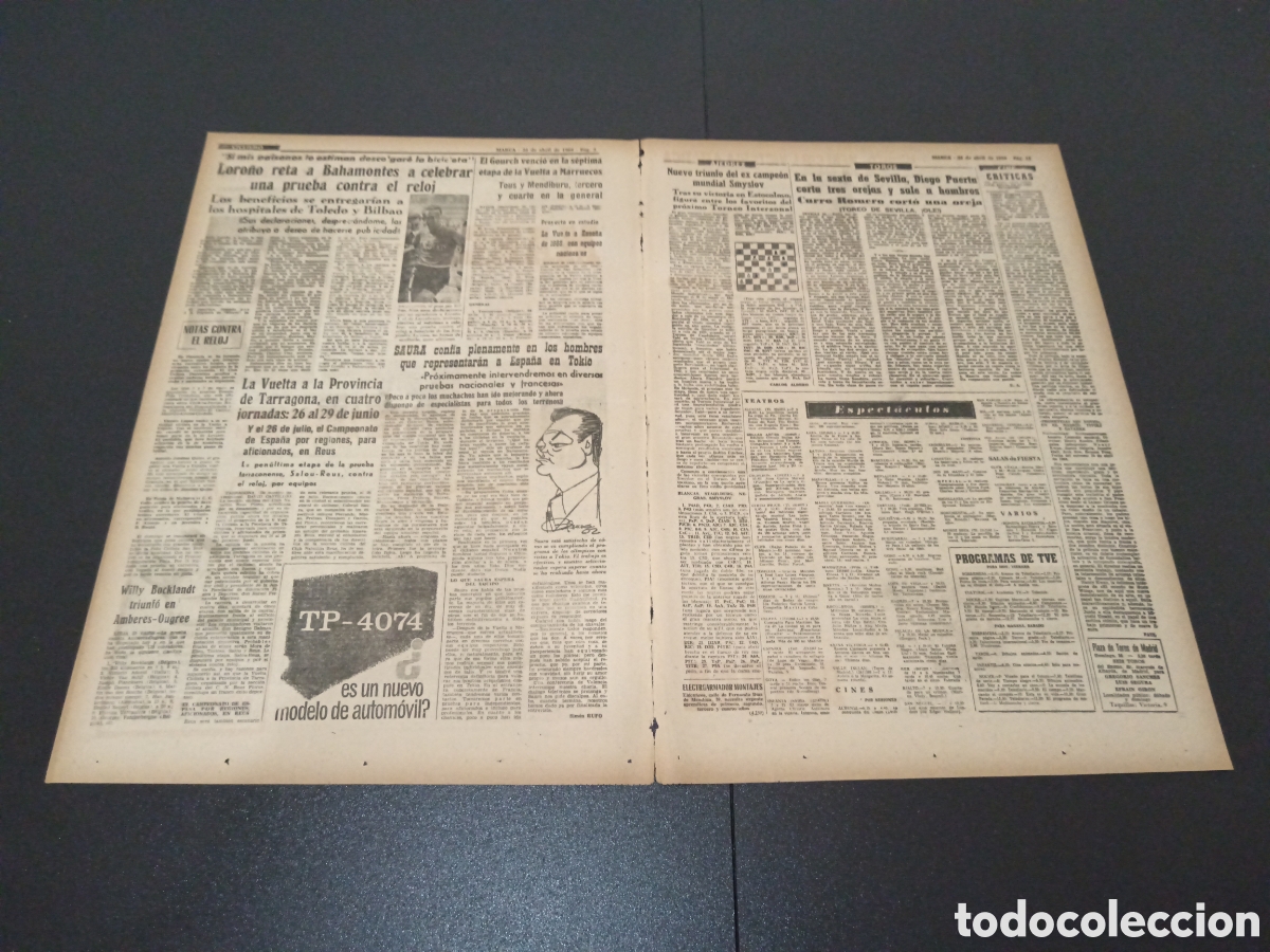 Coleccionismo deportivo: MARCA 24/04/1964 - Foto 2