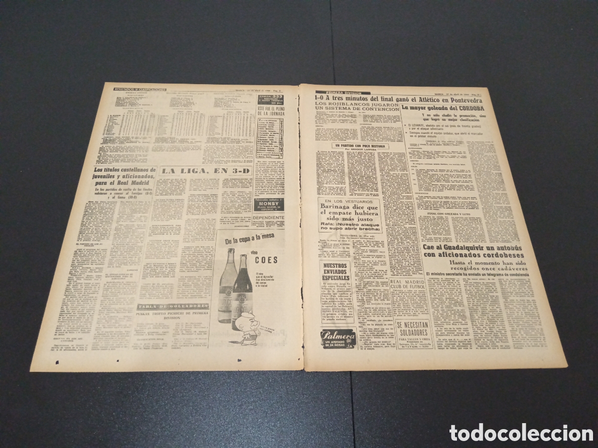 Coleccionismo deportivo: MARCA 27/04/1964 - Foto 2