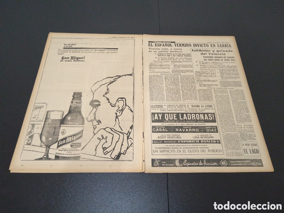 Coleccionismo deportivo: MARCA 27/04/1964 - Foto 3