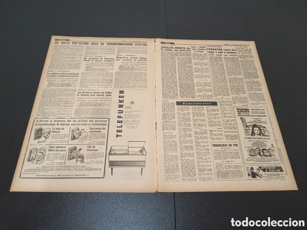 Coleccionismo deportivo: MARCA 04/05/1964 - Foto 4