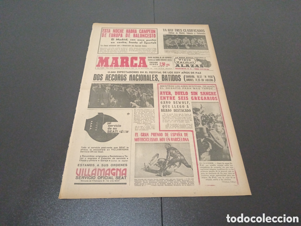 Coleccionismo deportivo: MARCA 10/05/1964 - Foto 1