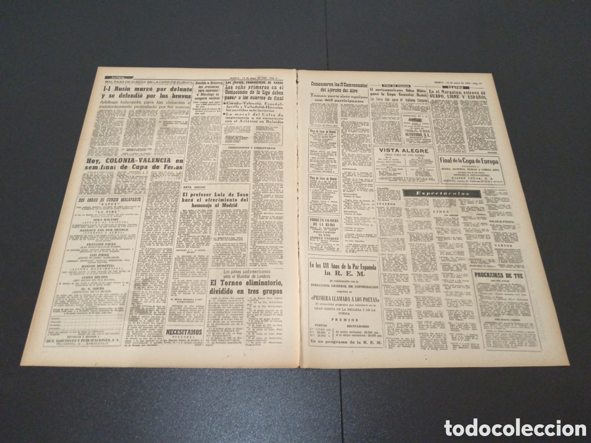 Coleccionismo deportivo: MARCA 14/05/1964 - Foto 3