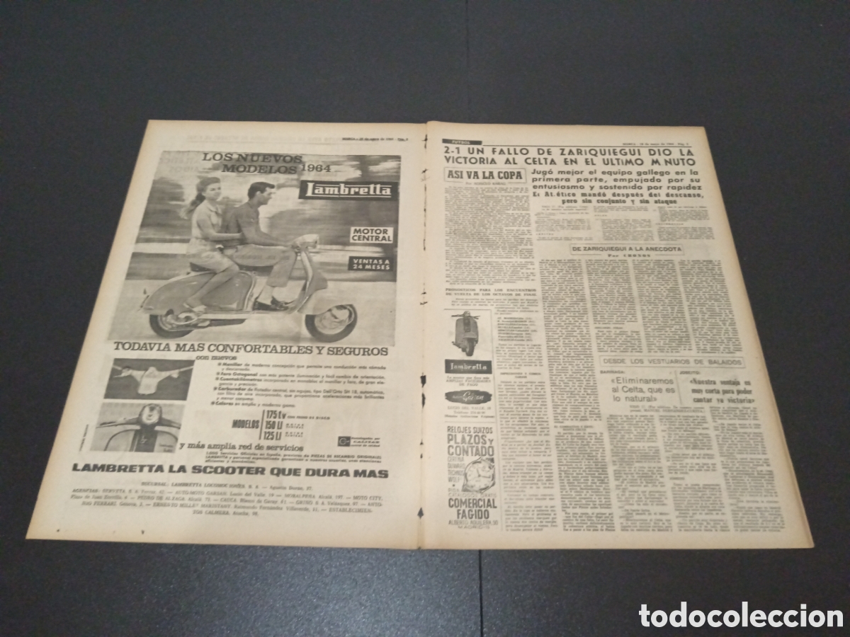 Coleccionismo deportivo: MARCA 18/05/1964 - Foto 2