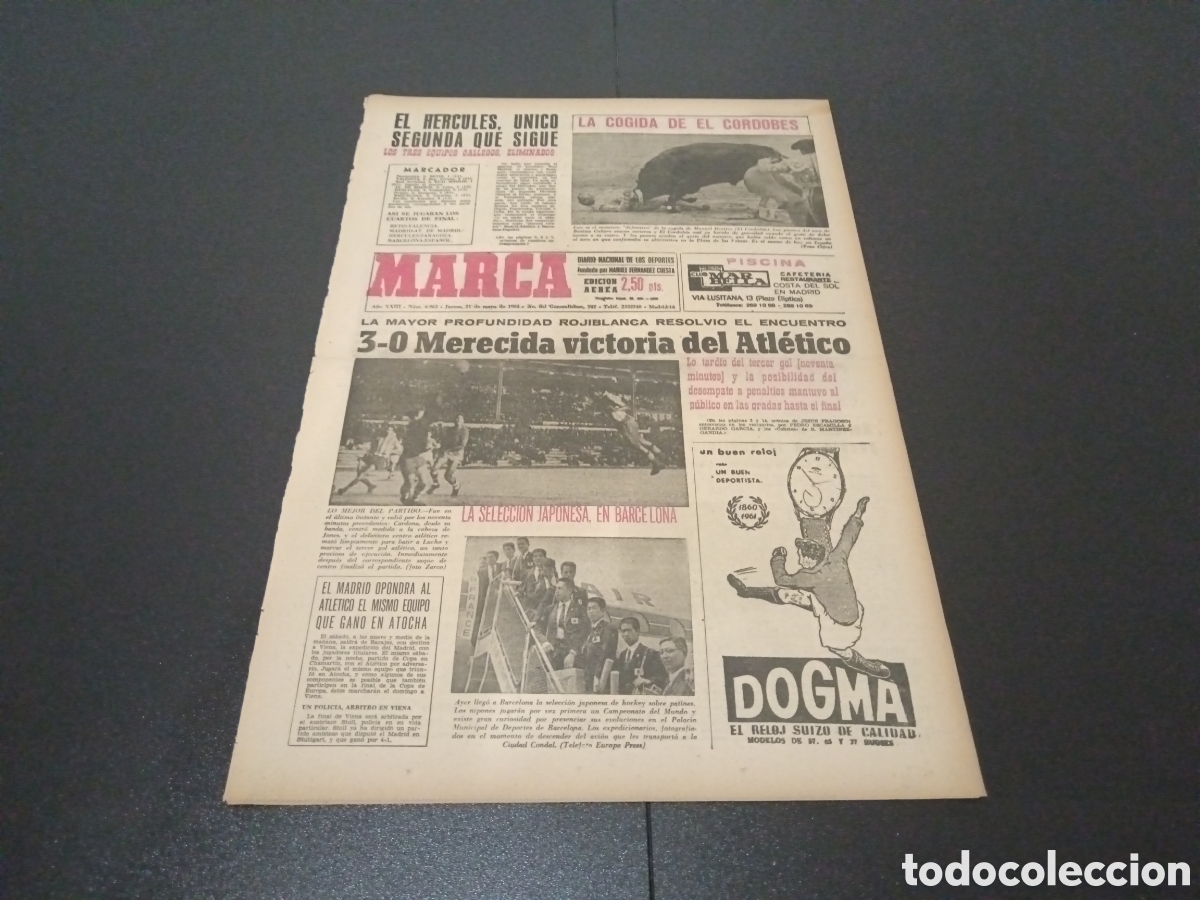 Coleccionismo deportivo: MARCA 21/05/1964 - Foto 1