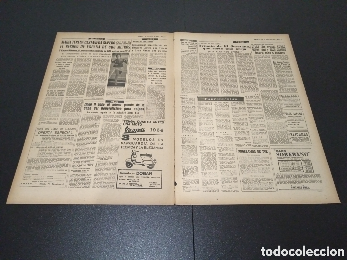Coleccionismo deportivo: MARCA 31/05/1964 - Foto 4