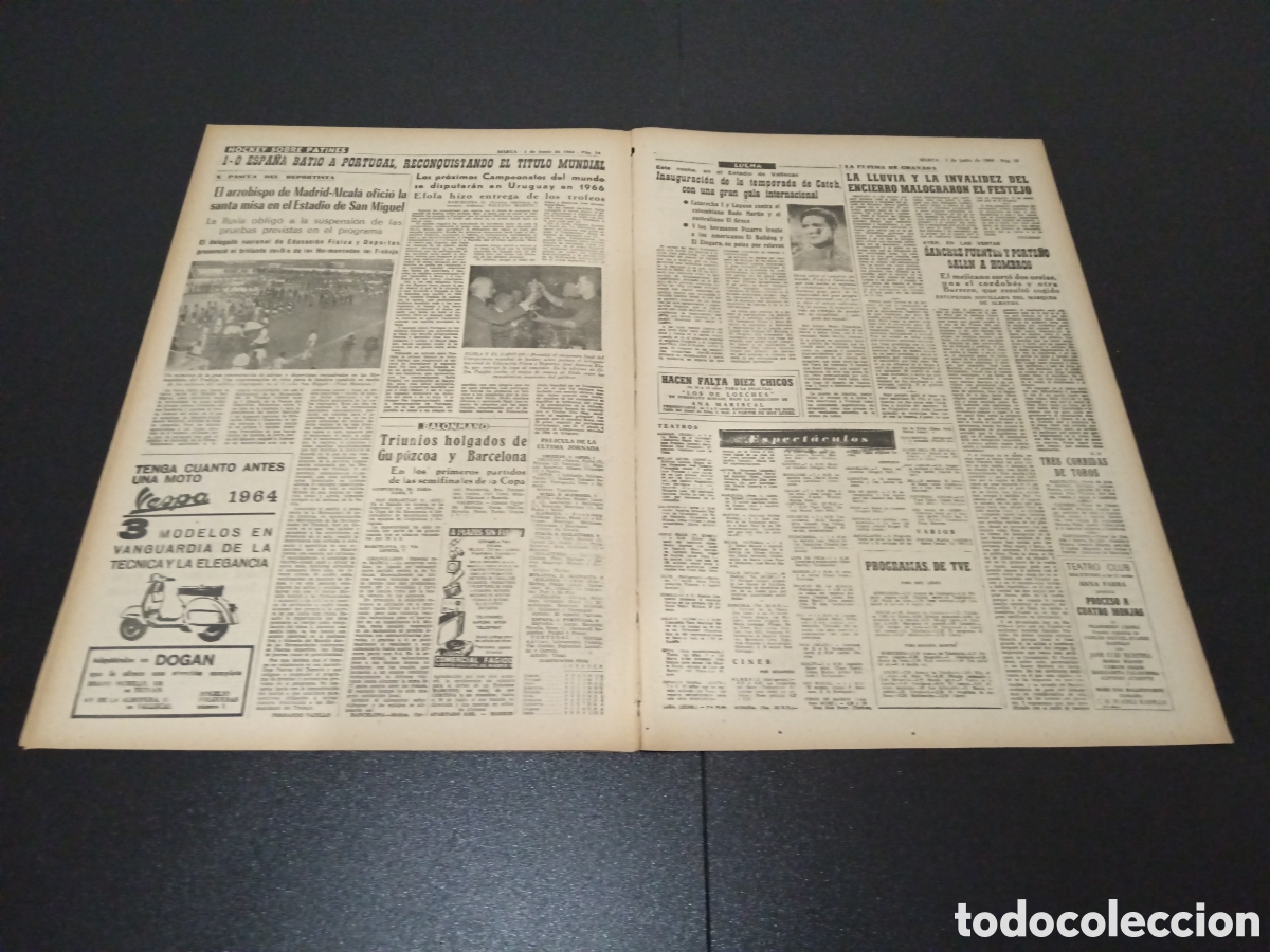 Coleccionismo deportivo: MARCA 01/06/1964 - Foto 5