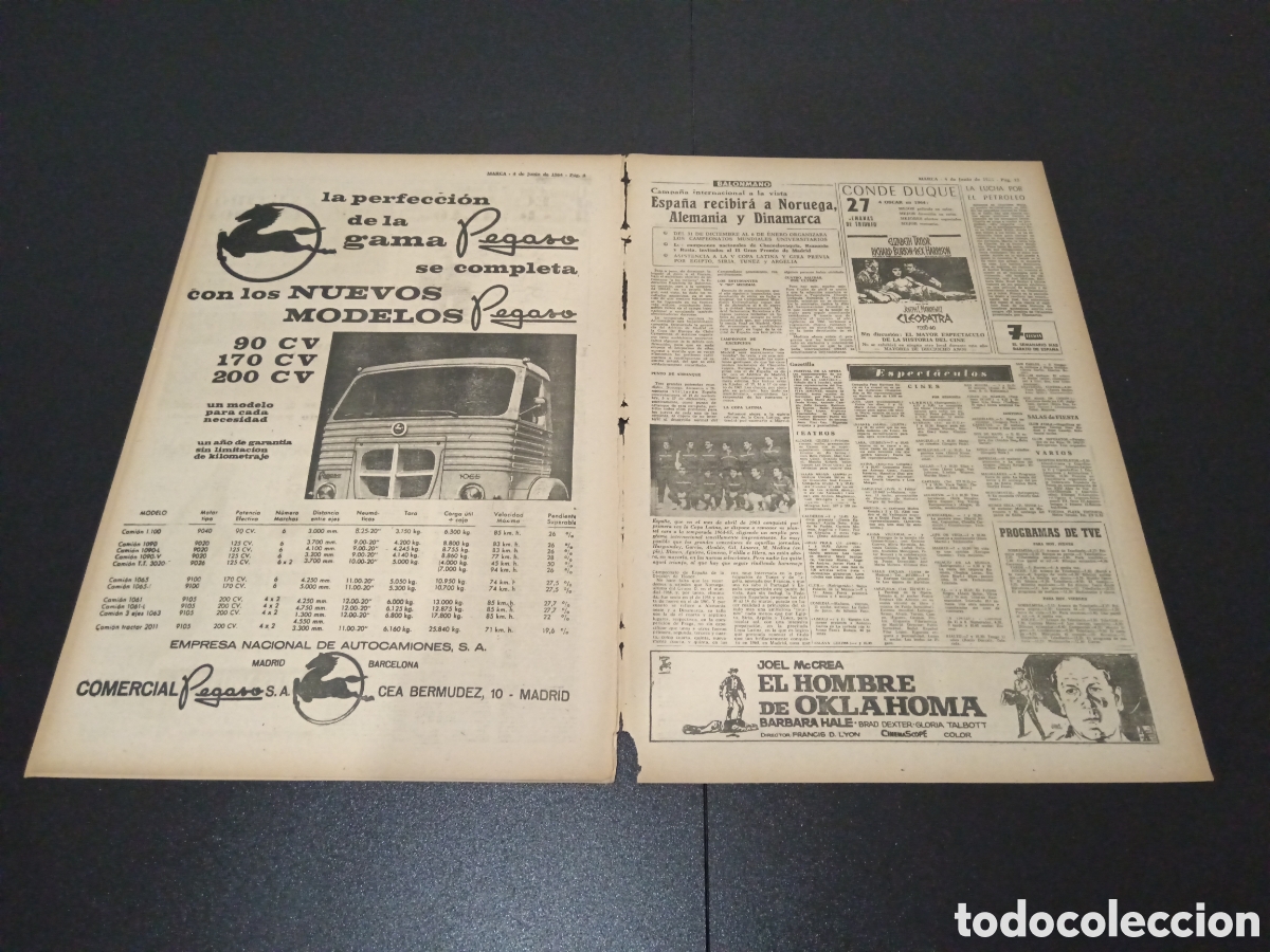 Coleccionismo deportivo: MARCA 04/06/1964 - Foto 3
