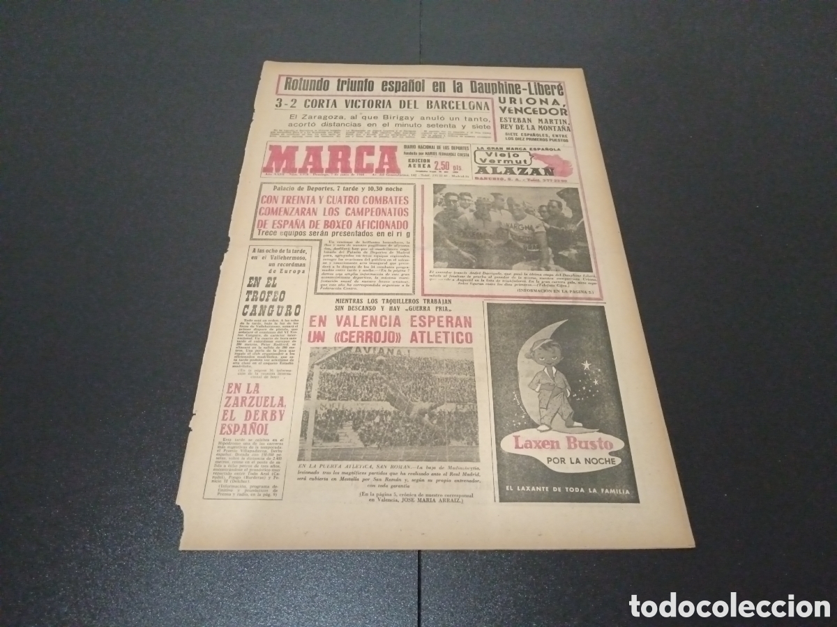 Coleccionismo deportivo: MARCA 07/07/1964 - Foto 1