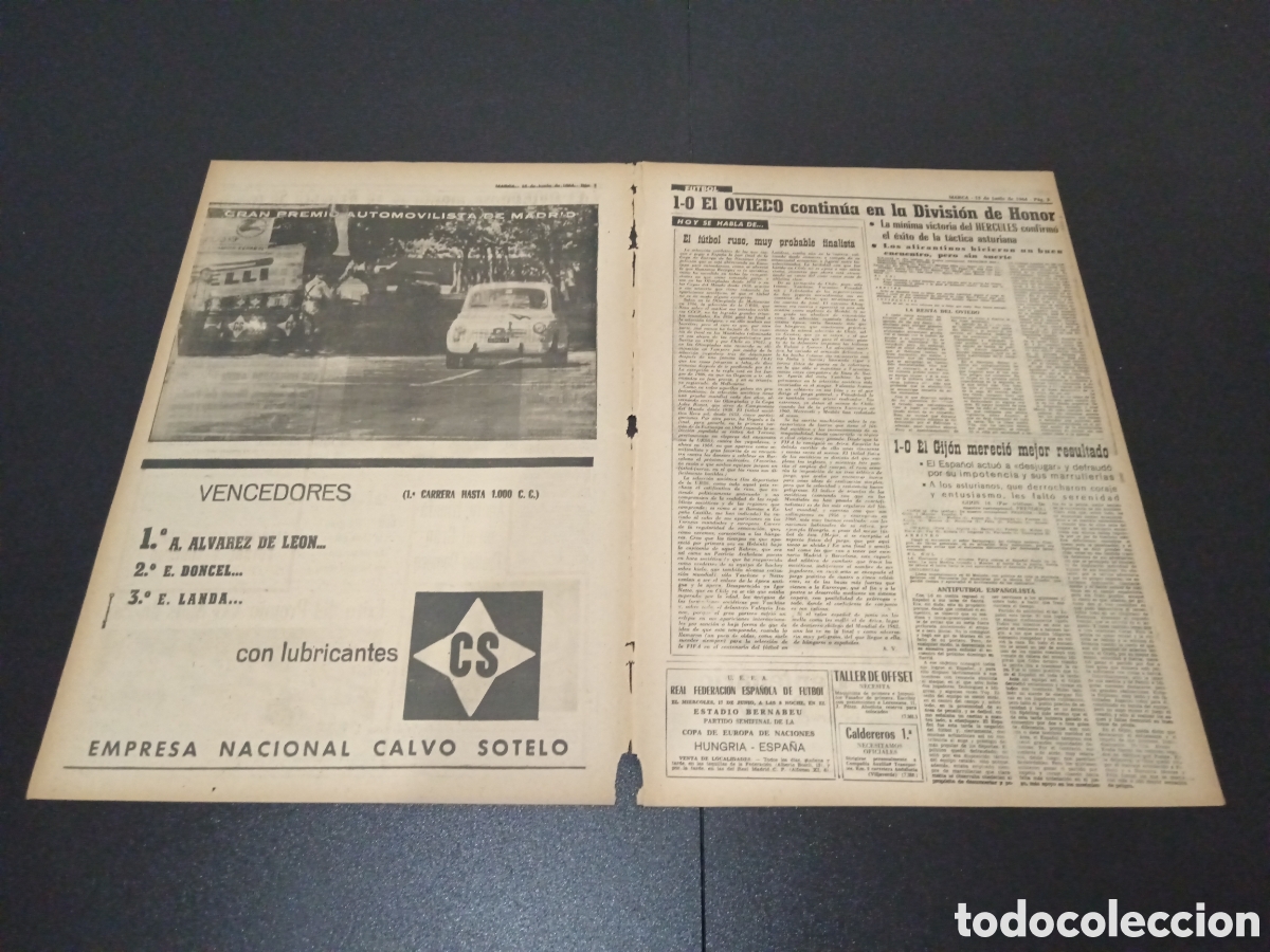 Coleccionismo deportivo: MARCA 15/06/1964 - Foto 2