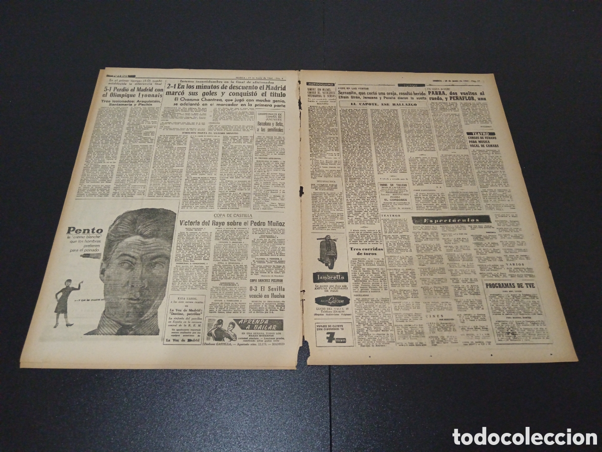Coleccionismo deportivo: MARCA 15/06/1964 - Foto 4