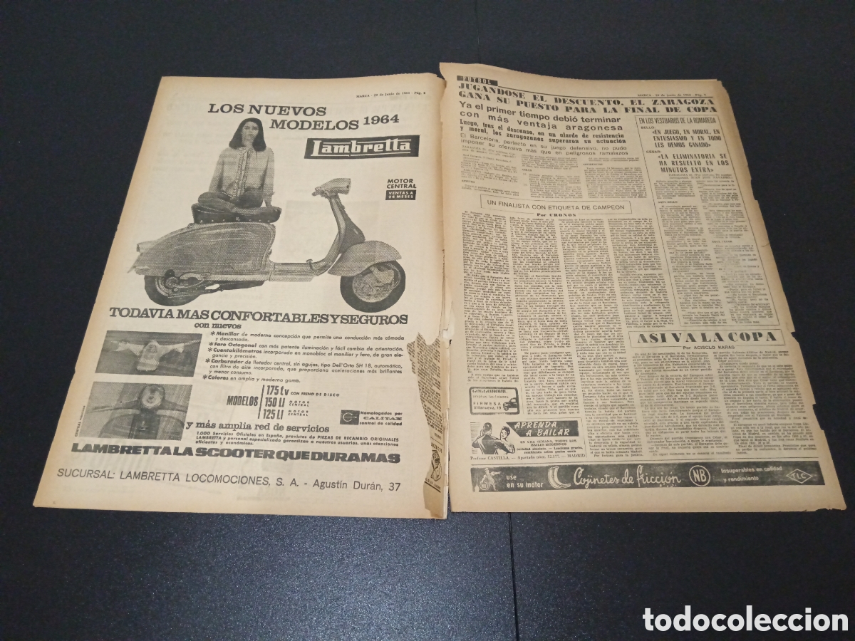 Coleccionismo deportivo: MARCA 29/06/1964 - Foto 3