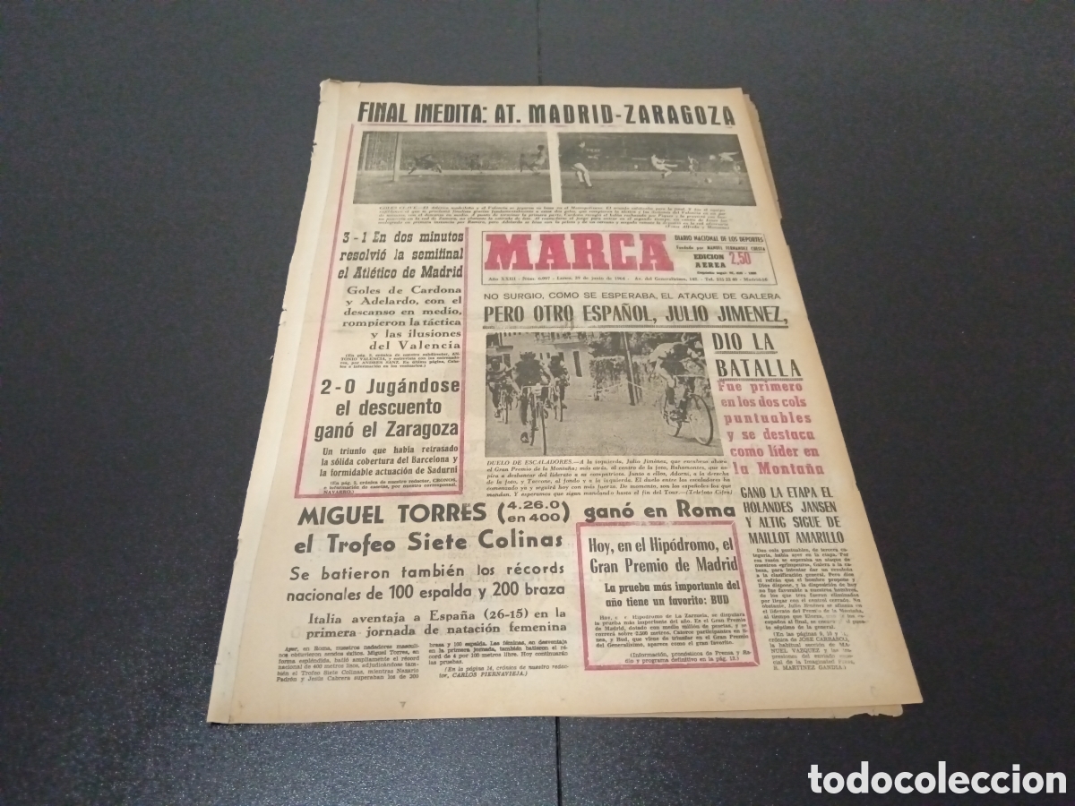Coleccionismo deportivo: MARCA 29/06/1964 - Foto 1