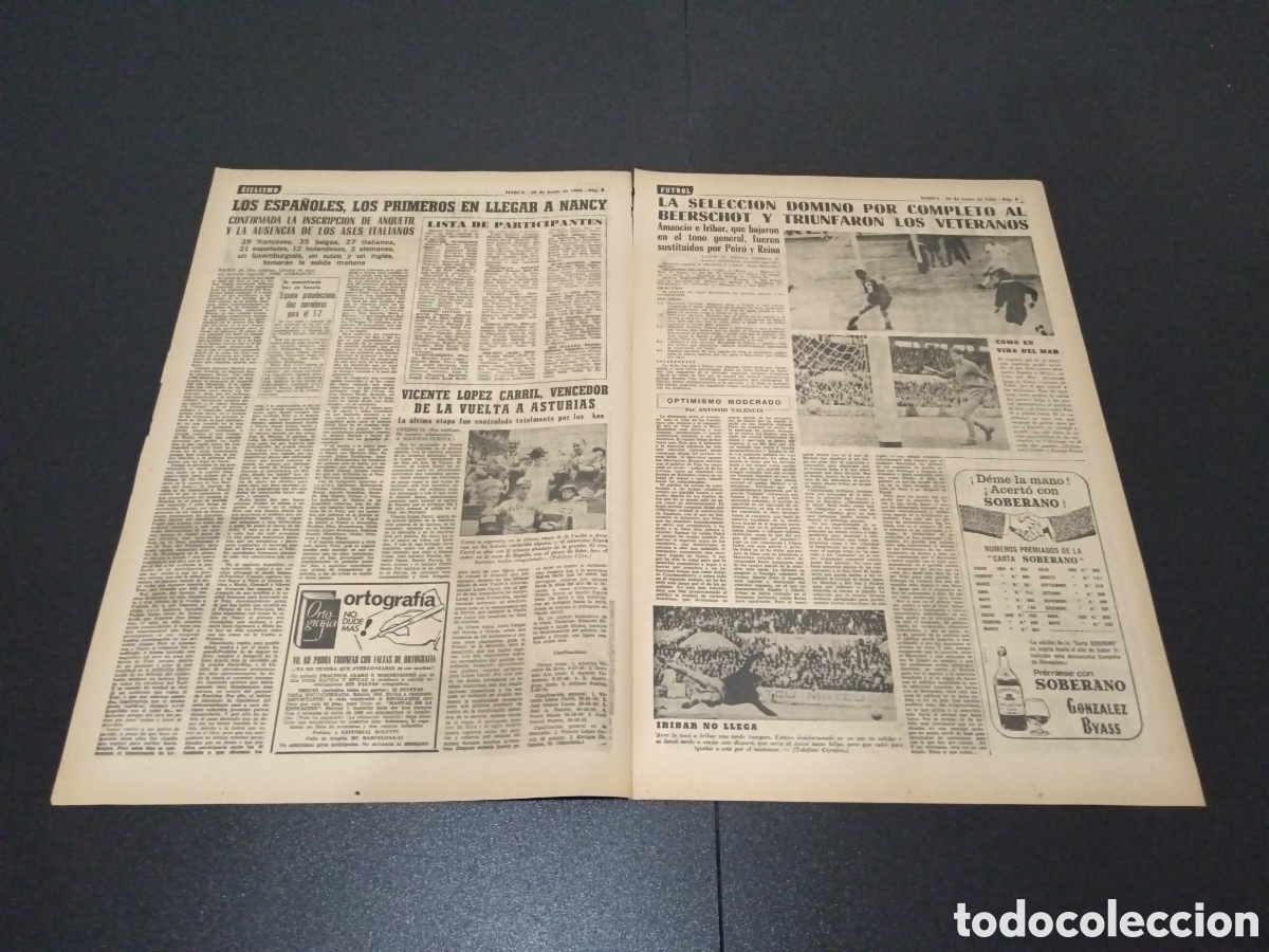 Coleccionismo deportivo: MARCA 20/06/1966 - Foto 2