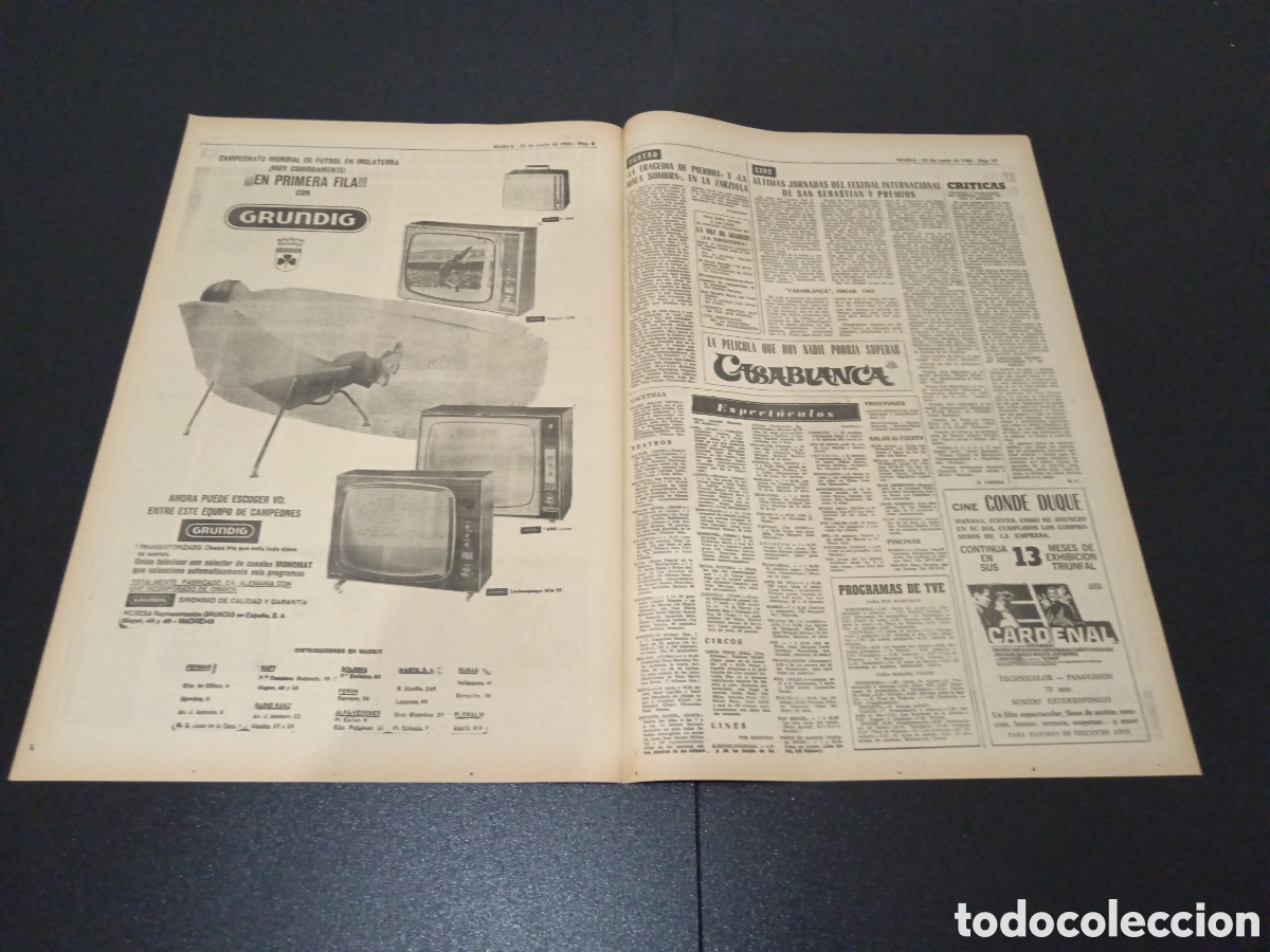 Coleccionismo deportivo: MARCA 22/06/1966 - Foto 3