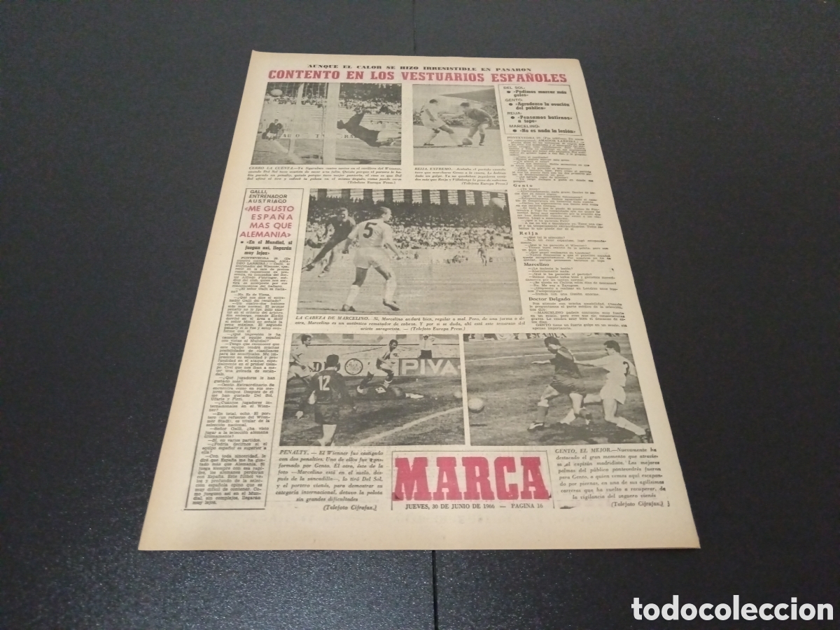 Coleccionismo deportivo: MARCA 30/06/1966 - Foto 4