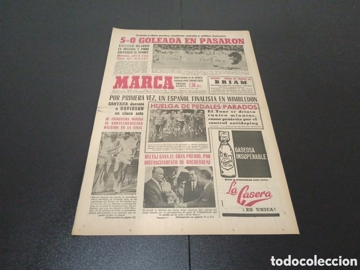 Coleccionismo deportivo: MARCA 30/06/1966 - Foto 1