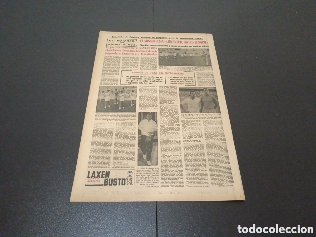 Coleccionismo deportivo: MARCA 15/08/1966 - Foto 4