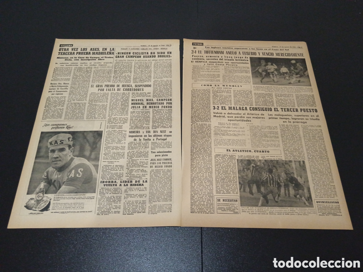 Coleccionismo deportivo: MARCA 17/08/1966 - Foto 2