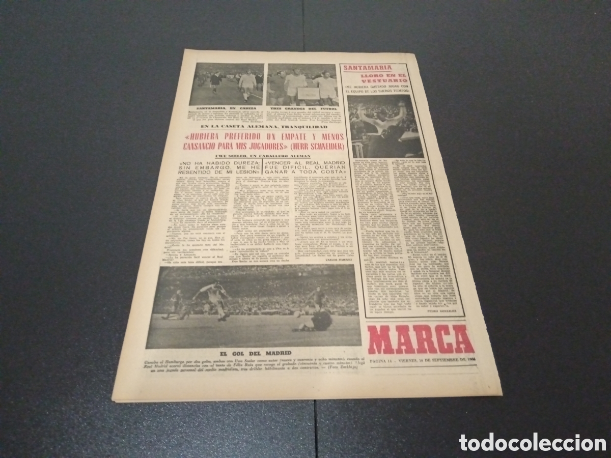 Coleccionismo deportivo: MARCA 16/09/1966 - Foto 4