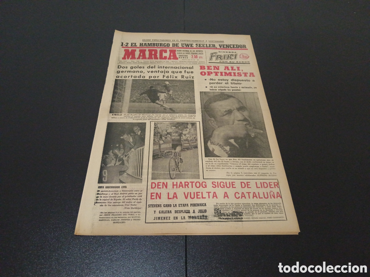Coleccionismo deportivo: MARCA 16/09/1966 - Foto 1
