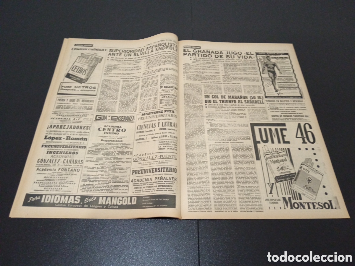 Coleccionismo deportivo: MARCA 19/09/1966 - Foto 4