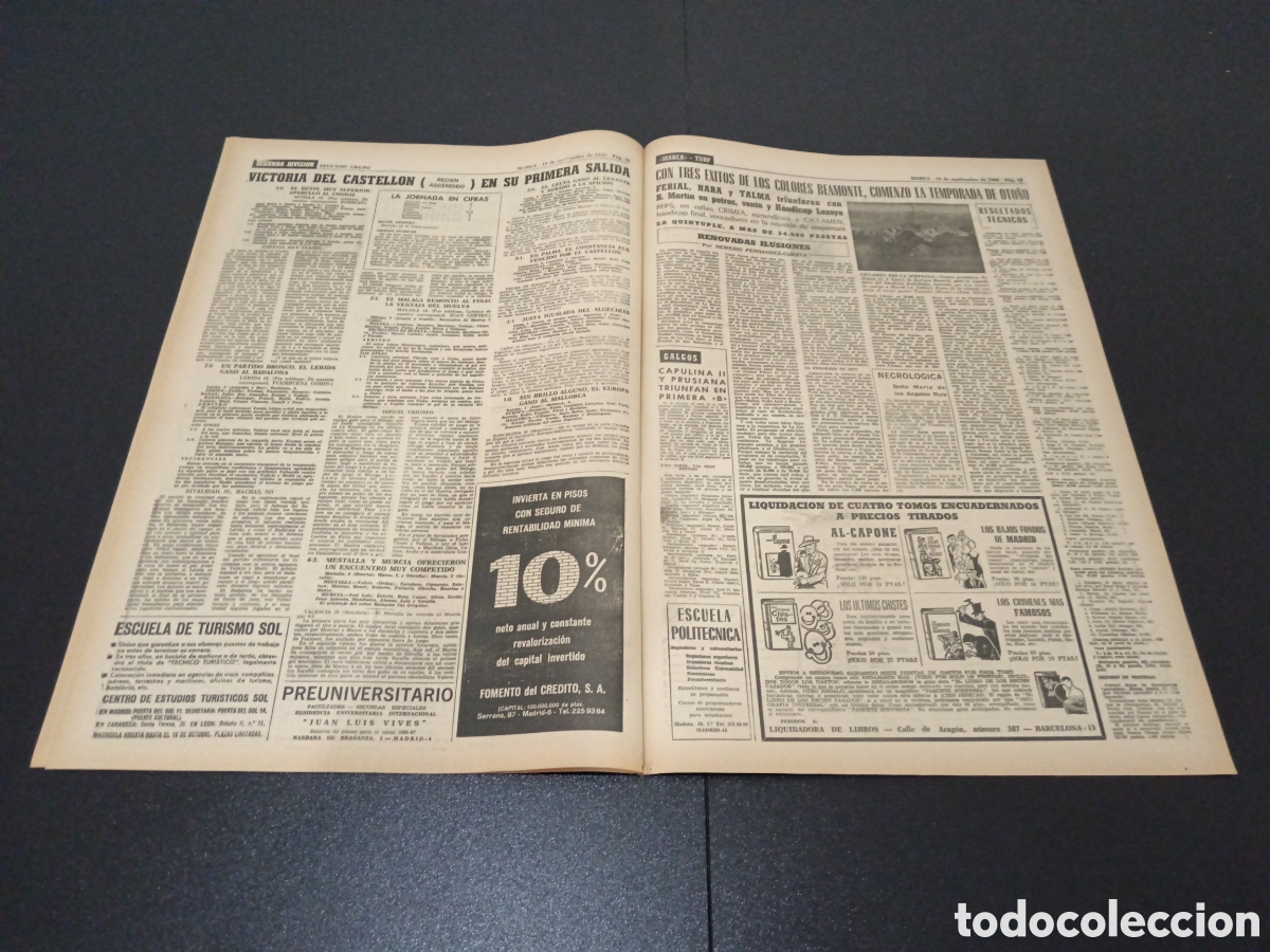 Coleccionismo deportivo: MARCA 19/09/1966 - Foto 6