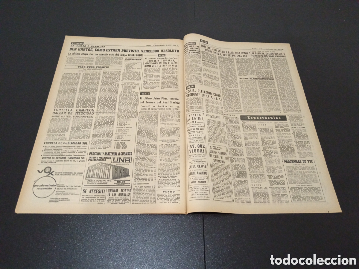 Coleccionismo deportivo: MARCA 19/09/1966 - Foto 7
