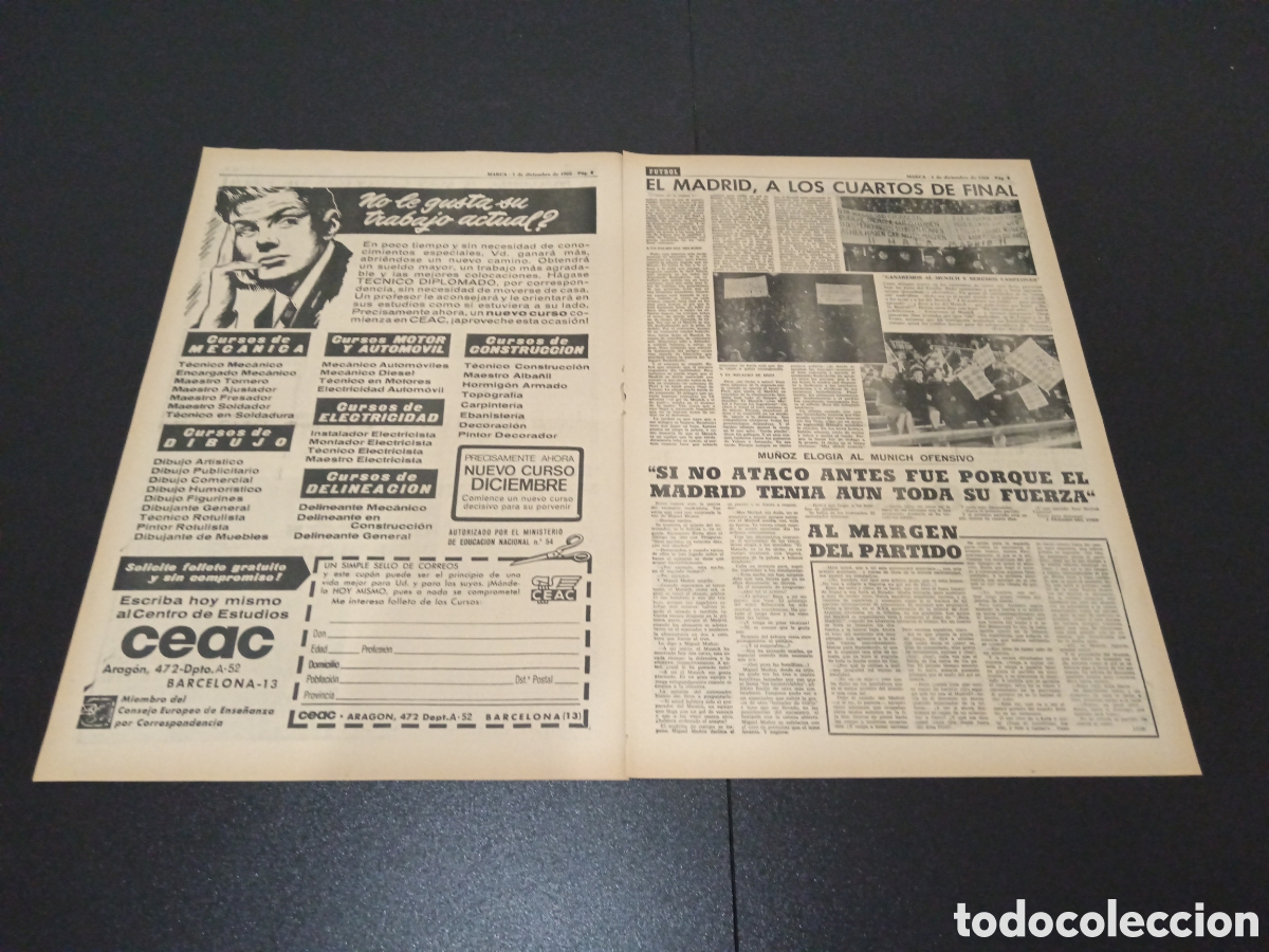 Coleccionismo deportivo: MARCA 01/12/1966 - Foto 3