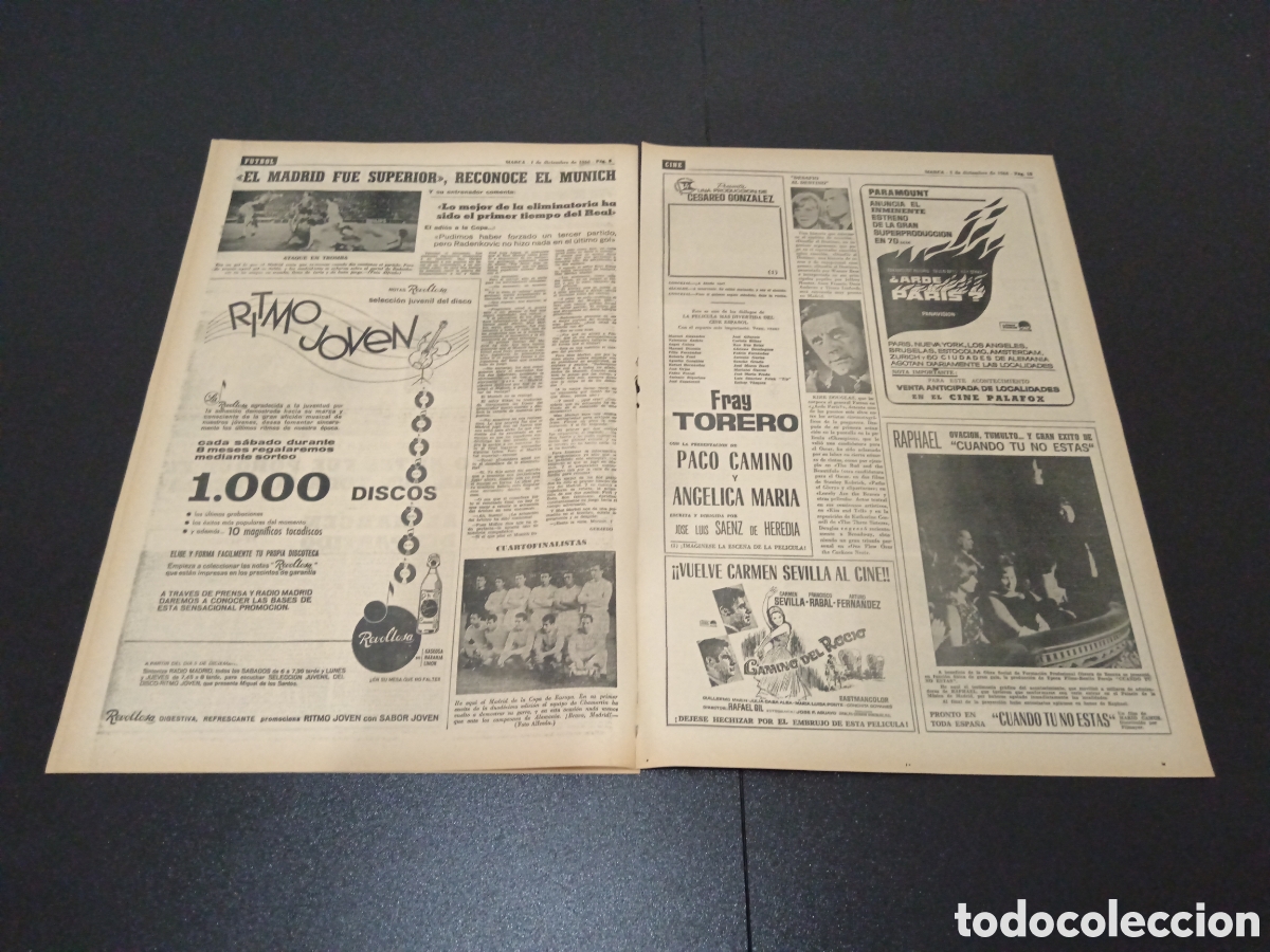 Coleccionismo deportivo: MARCA 01/12/1966 - Foto 4