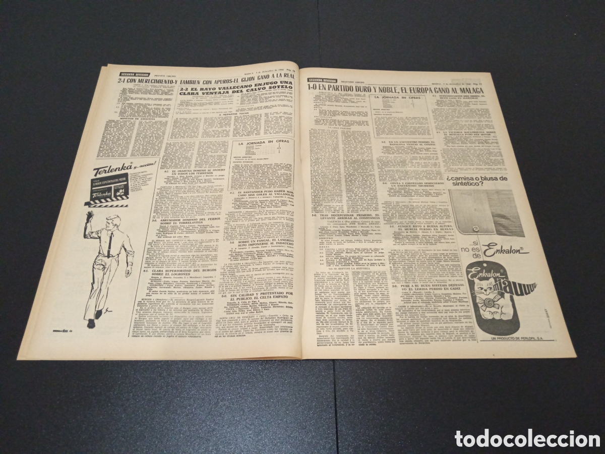 Coleccionismo deportivo: MARCA 05/12/1966 - Foto 6