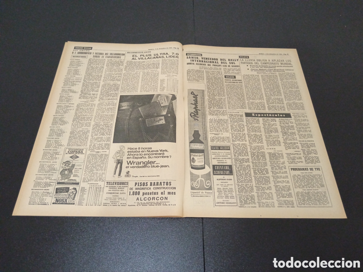 Coleccionismo deportivo: MARCA 05/12/1966 - Foto 7