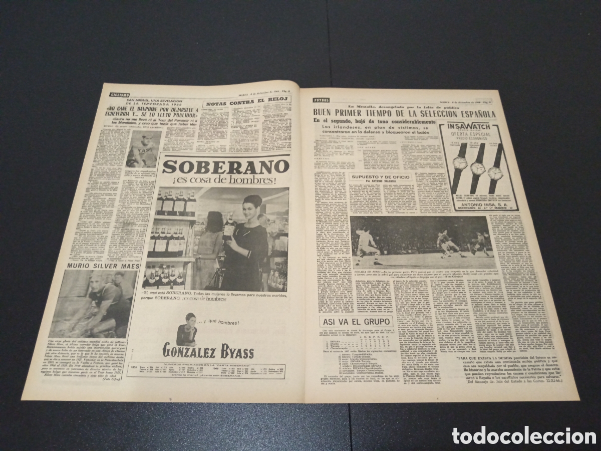 Coleccionismo deportivo: MARCA 08/12/1966 - Foto 2