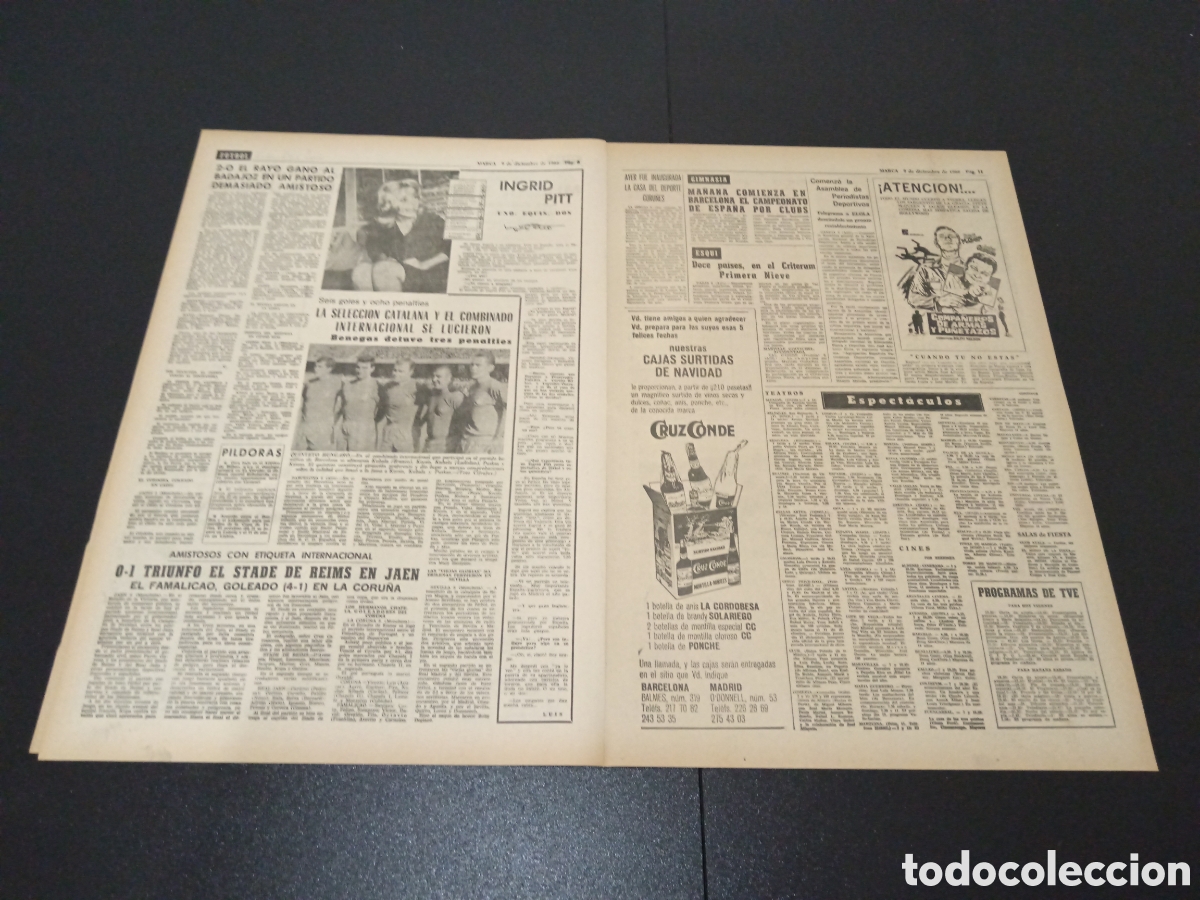 Coleccionismo deportivo: MARCA 09/12/1966 - Foto 3
