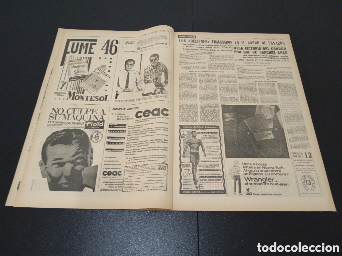 Coleccionismo deportivo: MARCA 12/12/1966 - Foto 3