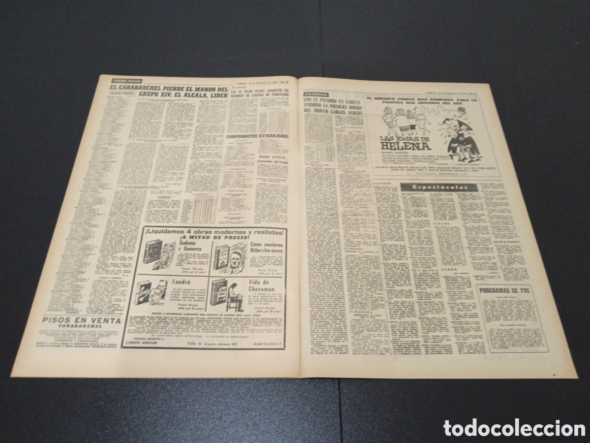 Coleccionismo deportivo: MARCA 12/12/1966 - Foto 6