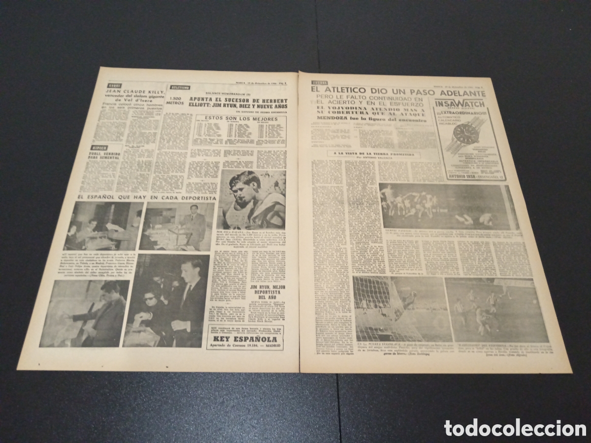 Coleccionismo deportivo: MARCA 15/12/1966 - Foto 2