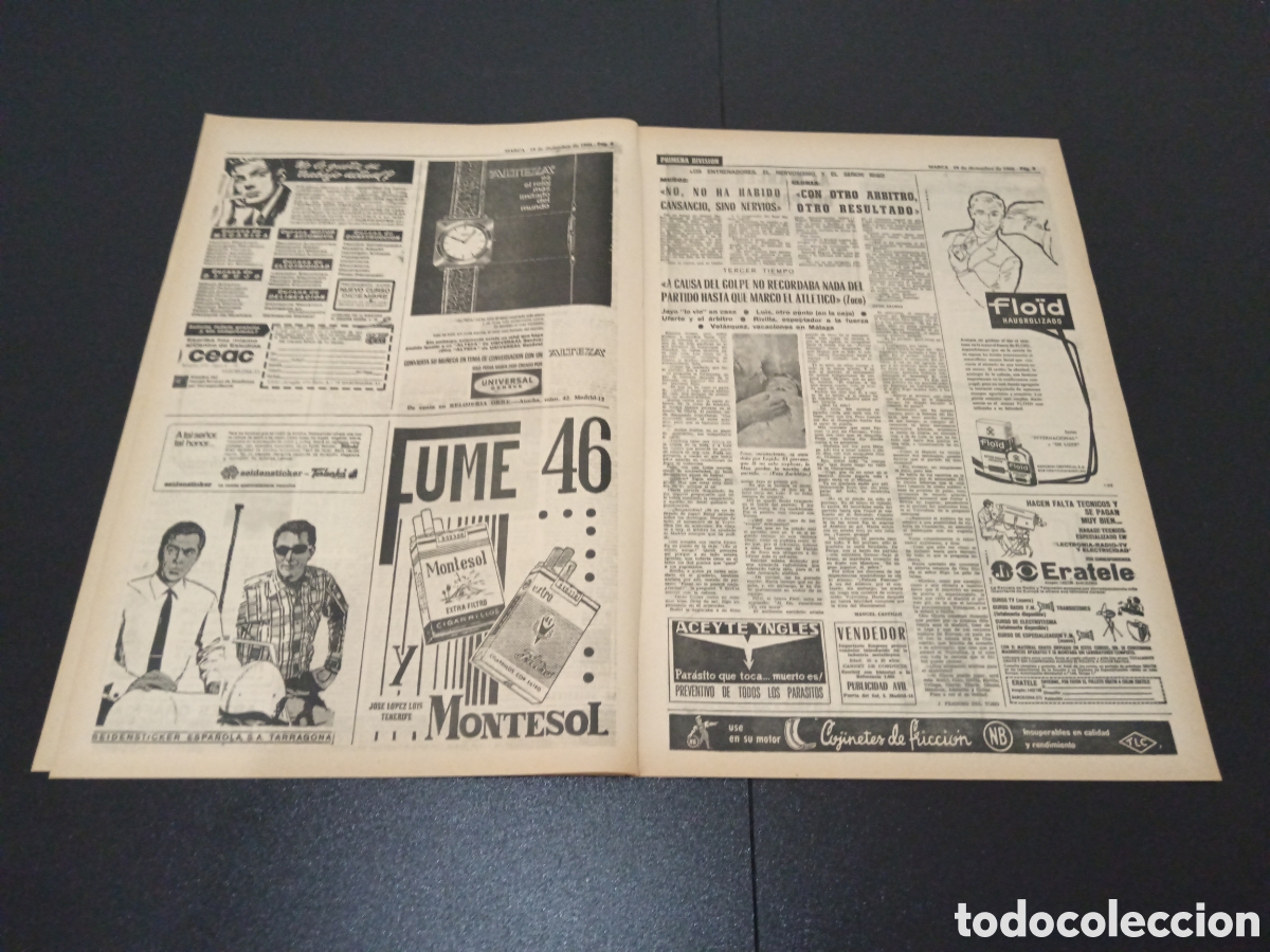Coleccionismo deportivo: MARCA 19/12/1966 - Foto 3