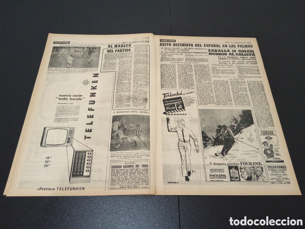 Coleccionismo deportivo: MARCA 19/12/1966 - Foto 4