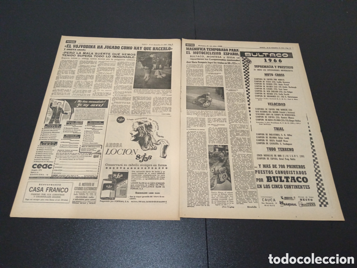 Coleccionismo deportivo: MARCA 22/12/1966 - Foto 3