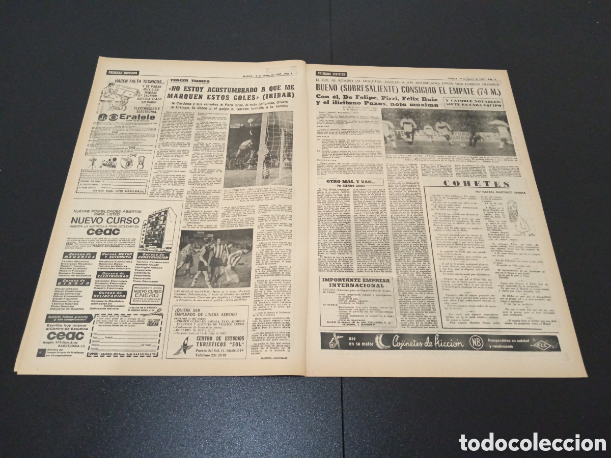 Coleccionismo deportivo: MARCA 09/01/1967 - Foto 3