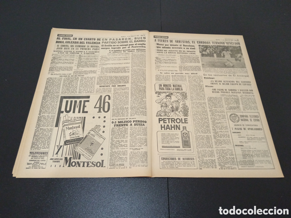 Coleccionismo deportivo: MARCA 09/01/1967 - Foto 5