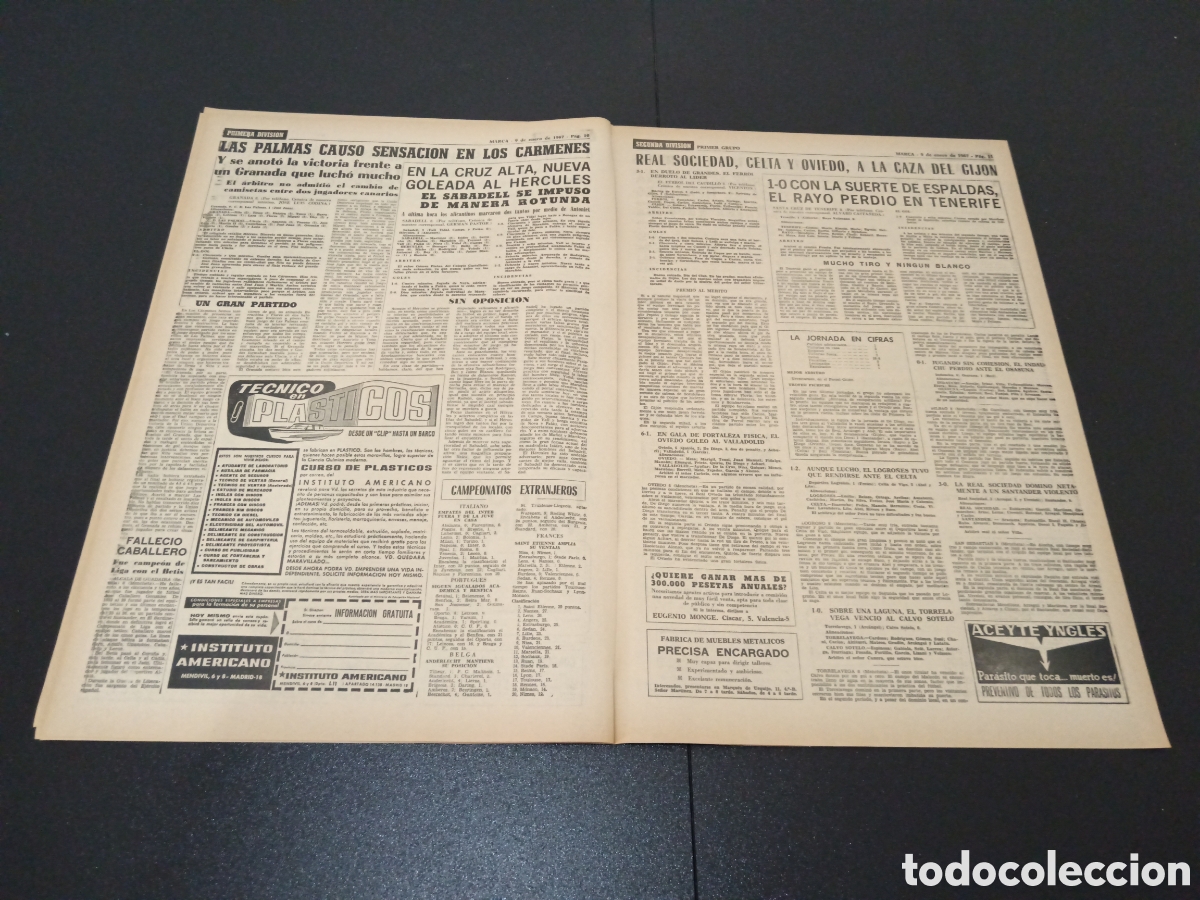 Coleccionismo deportivo: MARCA 09/01/1967 - Foto 6